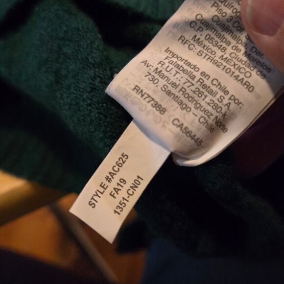 J.Crew Small Green Crewneck Pullover Sweater Long Sleeve Classic - Picture 8 of 8